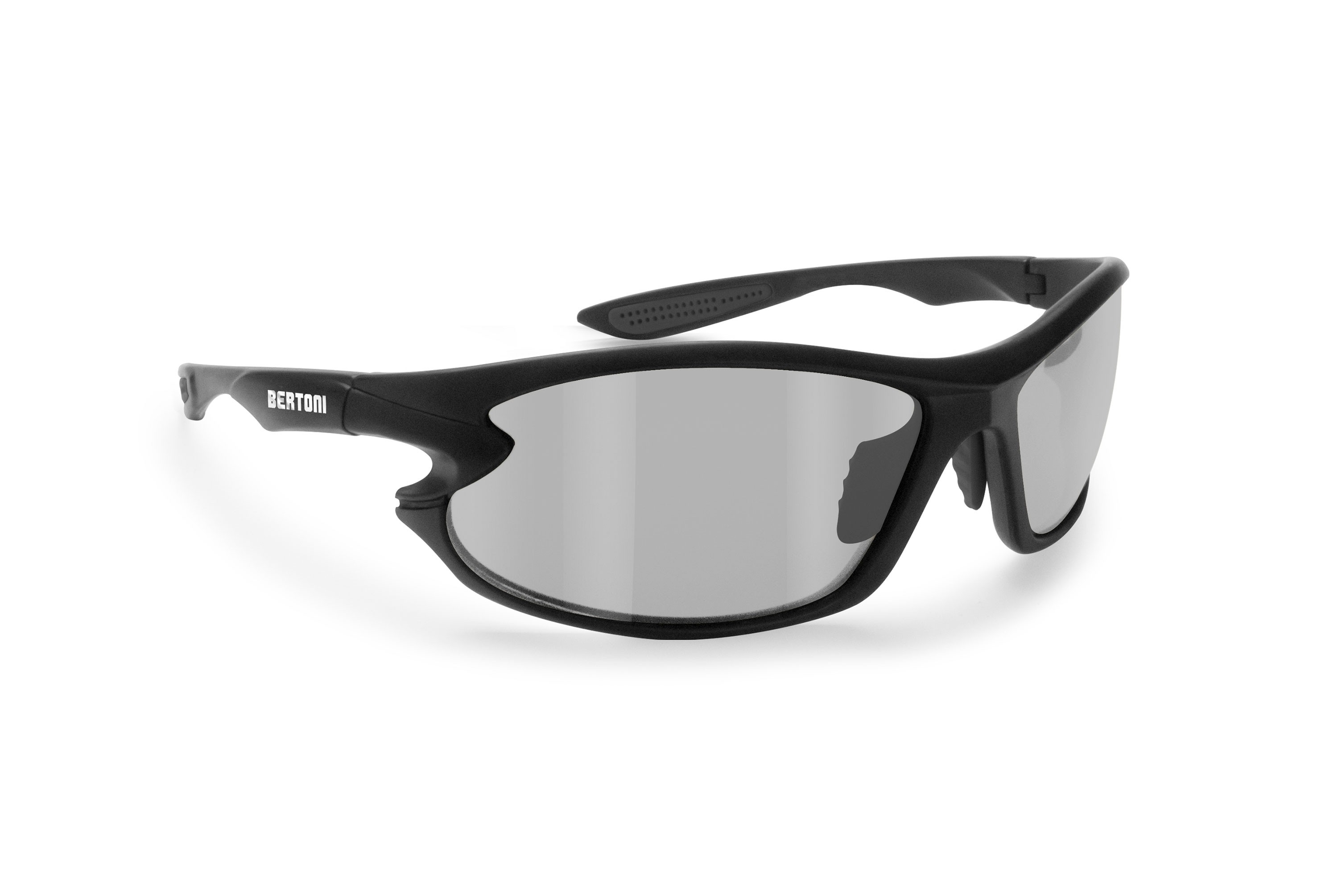 Occhiali Ciclismo Fotocromatici Polarizzati Avvolgenti Antivento P676FTA by Bertoni - Occhiali Bici Running MTB