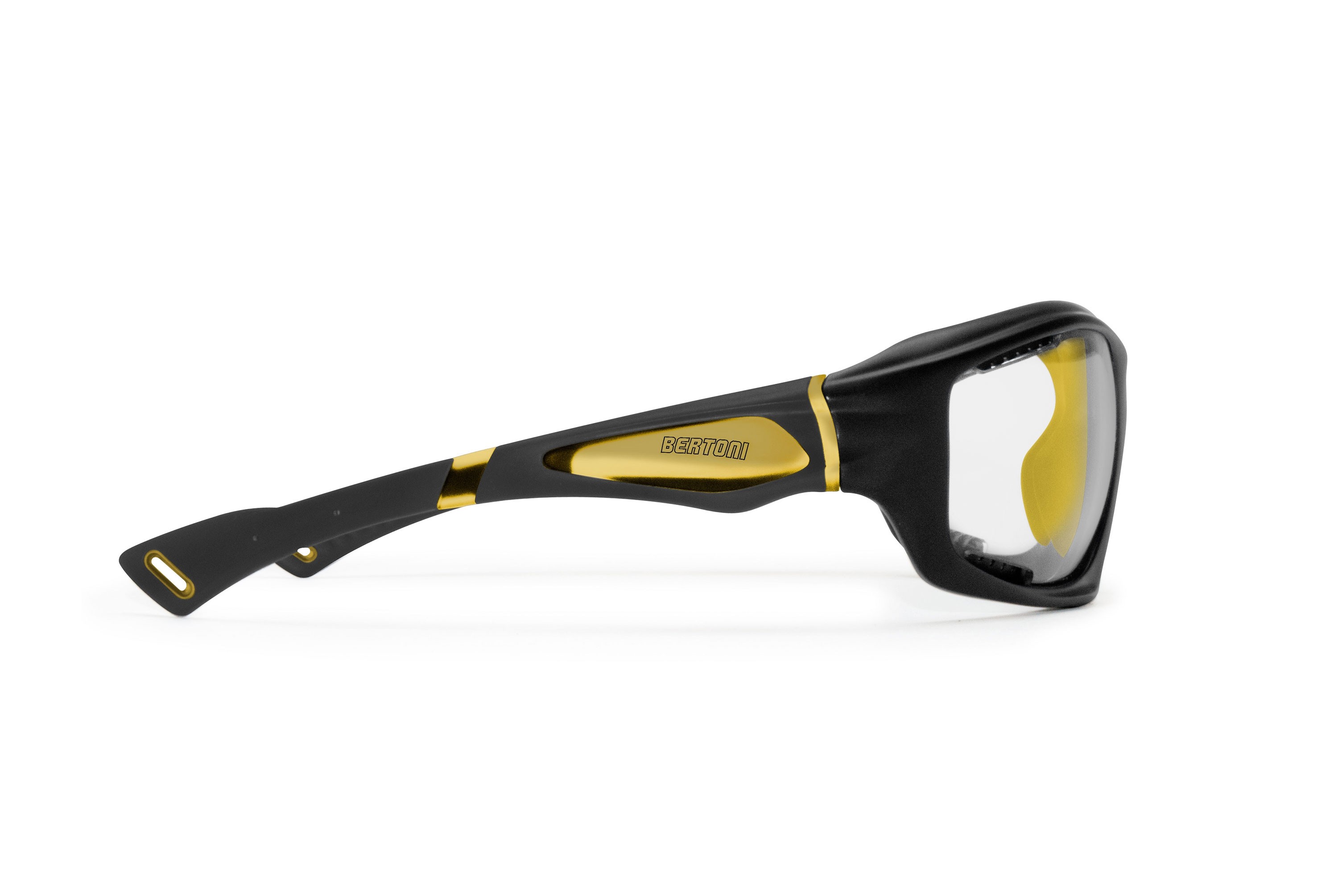 Occhiali Ciclismo MTB Bici con lente fotocromatica prodotti in leggerissimo TPX per ciclismo MTB running - Bertoni Italy F1000C