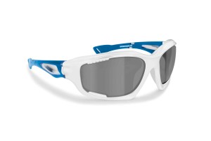 Occhiali Sportivi Fotocromatici Polarizzati Antivento Avvolgenti in TPX Antiurto per Ciclismo MTB Bici Running - P1000FTE Bertoni Italy