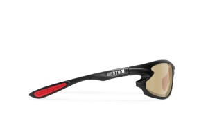 Occhiali Sport Fotocromatici Avvolgenti Antivento F676YA By Bertoni - Occhiali Bici Running MTB - Lente Fotocromatica Gialla | Spedizione Gratuita