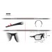 Photochromic Cycling Running MTB Sunglasses – mod. Omega AF Photochromatic by Bertoni Italy