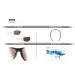 Photochromic Polarized Cycling Running MTB Sunglasses – mod. ALIEN PTF01 Color: Shiny Black / Brown Photochromic Polarized Lenses by Bertoni Italy
