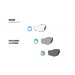 Photochromic Sunglasses Antifog for Cycling Running MTB - Anticrash Ventilated Lenses by Bertoni Italy - F1000C