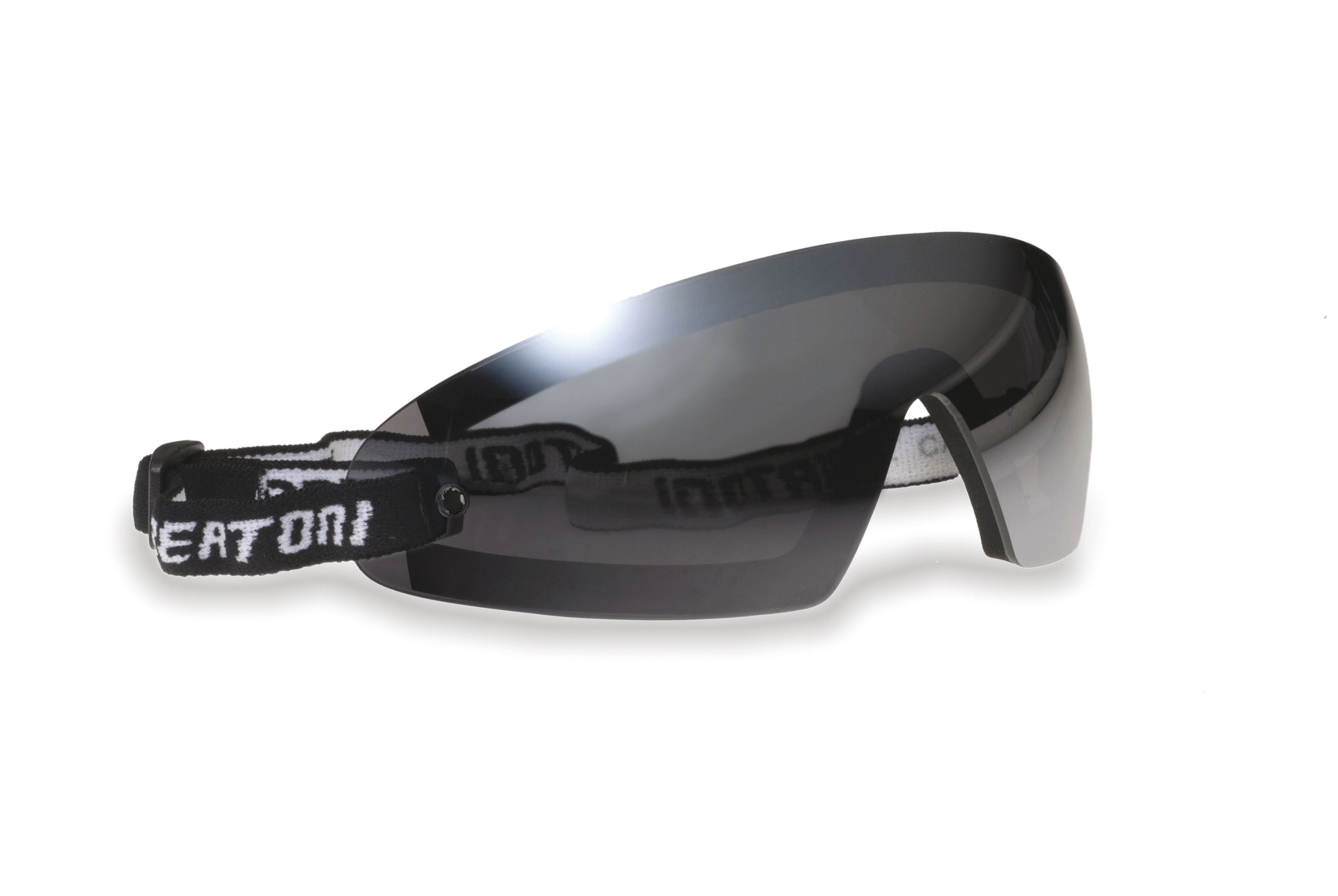 Maschera con lente trasparente leggermente specchiata antiurto antiappanante AF79D - elastico regolabile - clip ottica per lenti da vista