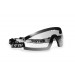 Maschera con lente trasparente leggermente specchiata antiurto antiappanante - elastico regolabile - clip ottica per lenti da vista | Bertoni Italy