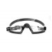 Maschera con lente trasparente leggermente specchiata antiurto antiappanante - elastico regolabile - clip ottica per lenti da vista | Bertoni Italy