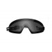 Maschera con lente trasparente leggermente specchiata antiurto antiappanante AF79D - elastico regolabile - clip ottica per lenti da vista